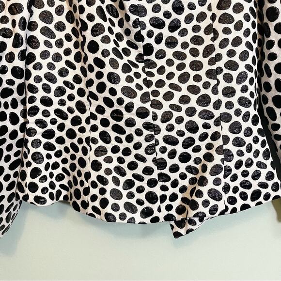 A.J. Bari Women's Vintage Polka Dot Sweetheart Neck Off Shoulder Button-Up 14 - Picture 11 of 16